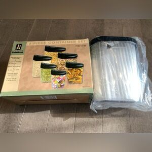 NWT Gourmet Traditions 6-Piece Modular Nesting Container Set Kitchen Storage